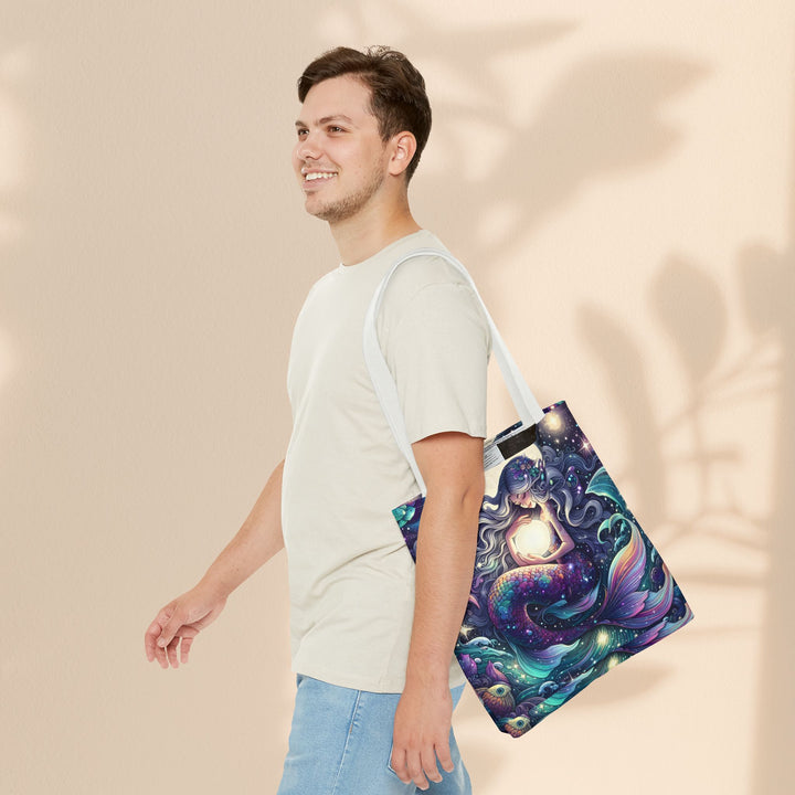 Celestial Mermaid Secret Tote Bag – Stylish Reusable Beach Trip Bag