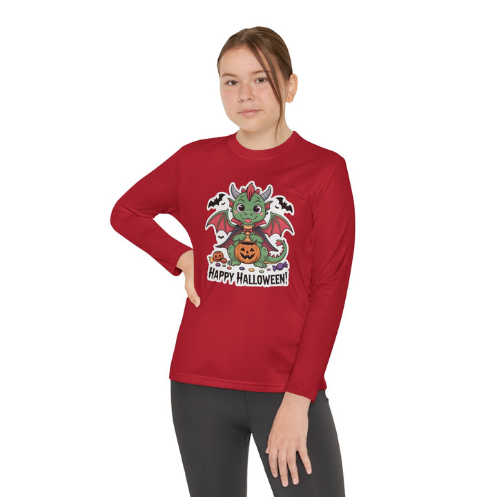 Halloween Youth Long Sleeve Tee, Cozy Tee for Kids, Spooky Costume Alternative, Perfect for Halloween Parties, Trick-Or-Treating