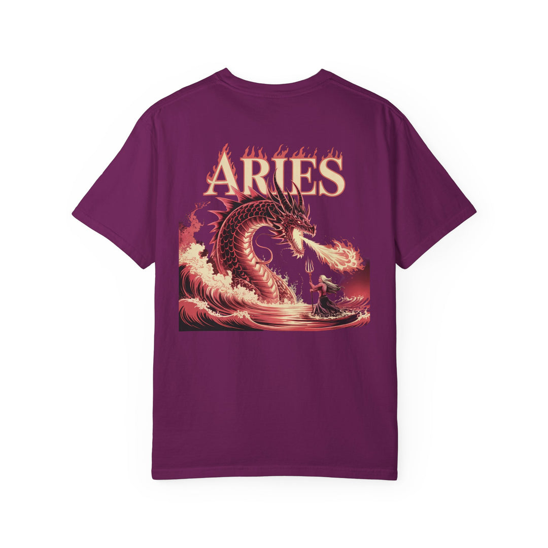 Aries Graphic T-Shirt: Unisex Astrology Tee, Zodiac Shirt for Birthdays & Everyday Wear, Perfect Gift for Aries Friends