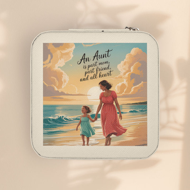 Jewelry Travel Case — 'Aunts Are All Heart'