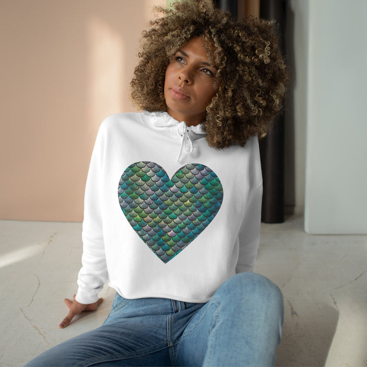 Crop Hoodie - Mermaid Heart