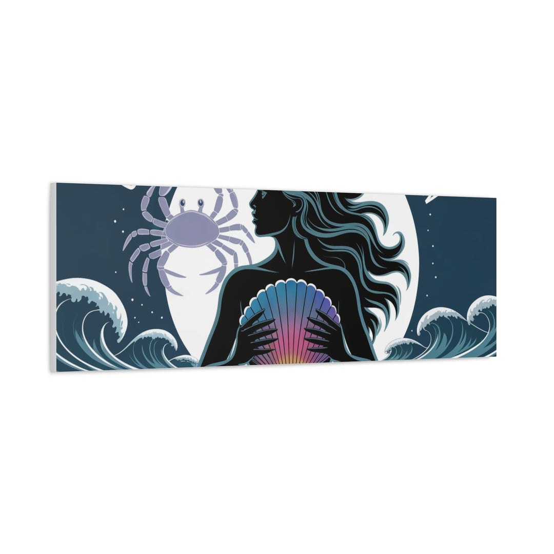 Zodiac Cancer Matte Stretched Canvas Wall Art