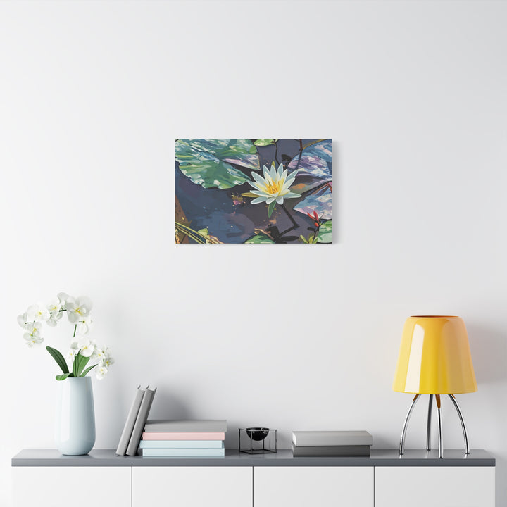 Water Lily Canvas Art Print – Nature Wall Décor