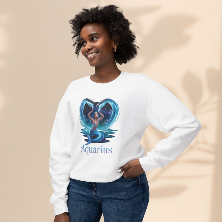 Aquarius Unisex Crewneck Sweatshirt, Zodiac Gifts, Astrology Apparel, Horoscope Sweatshirt, Birthday Gifts