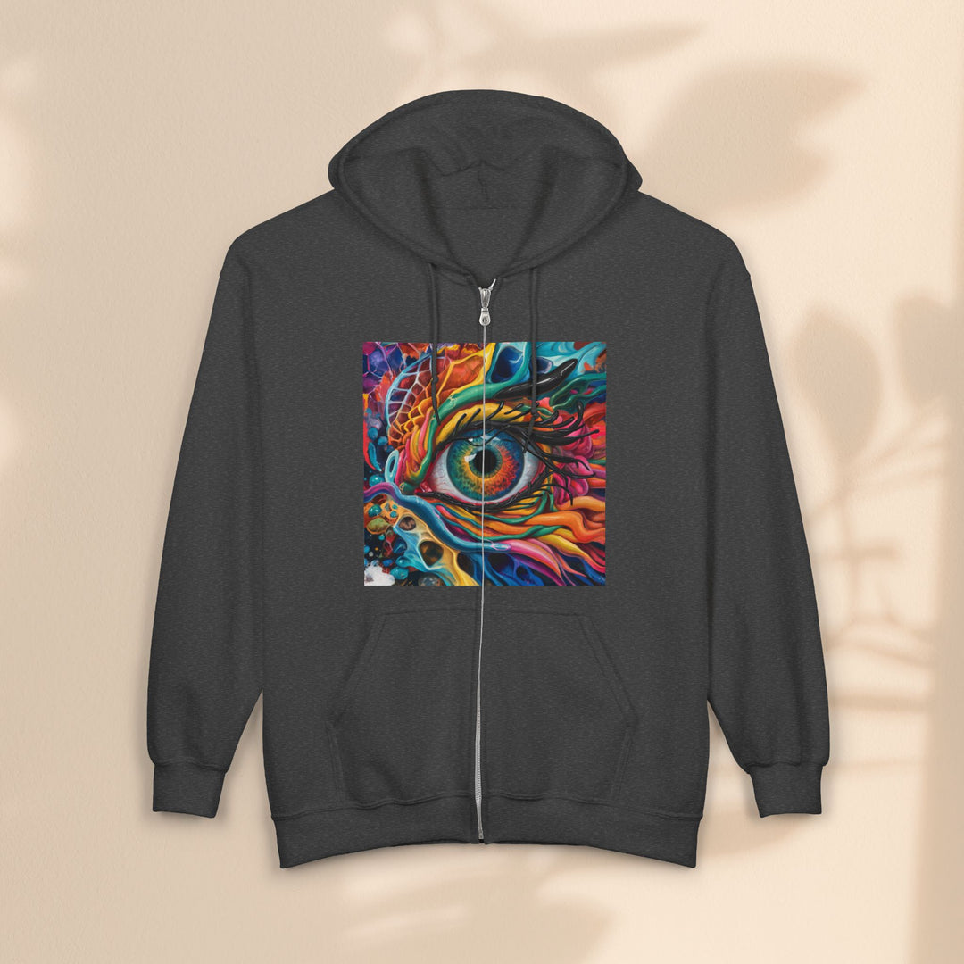 Dragon Eye - Unisex Heavy Blend™ Full Zip Hooded Sweatshirt