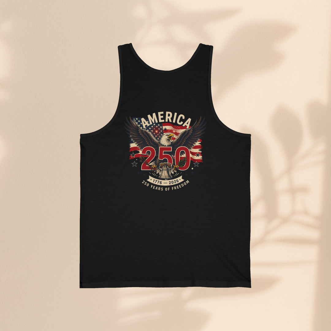 America 250 Eagle Patriotic Tank Top — USA 250th Anniversary
