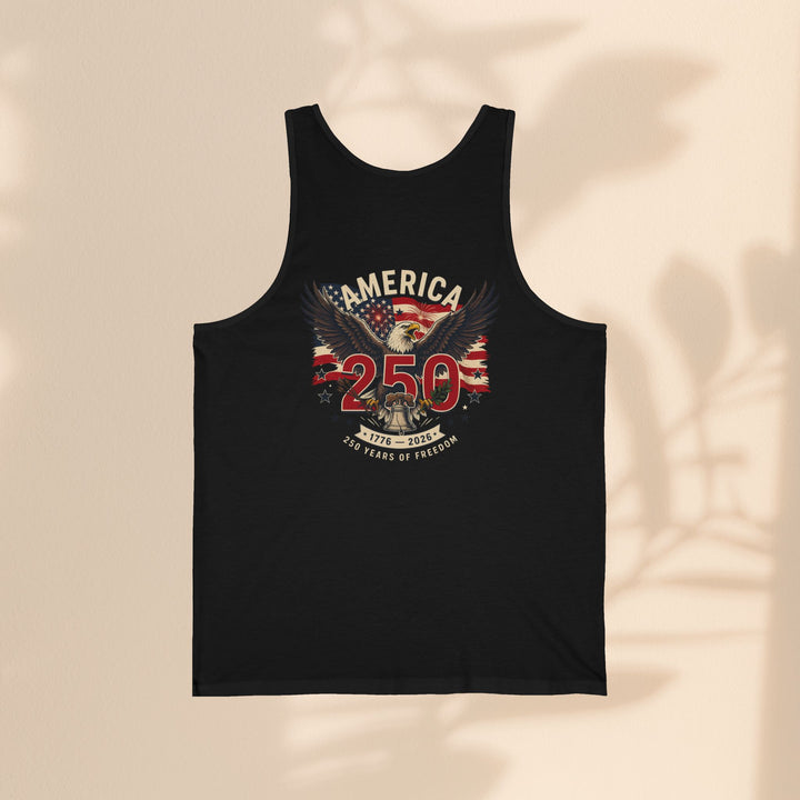 America 250 Eagle Patriotic Tank Top — USA 250th Anniversary
