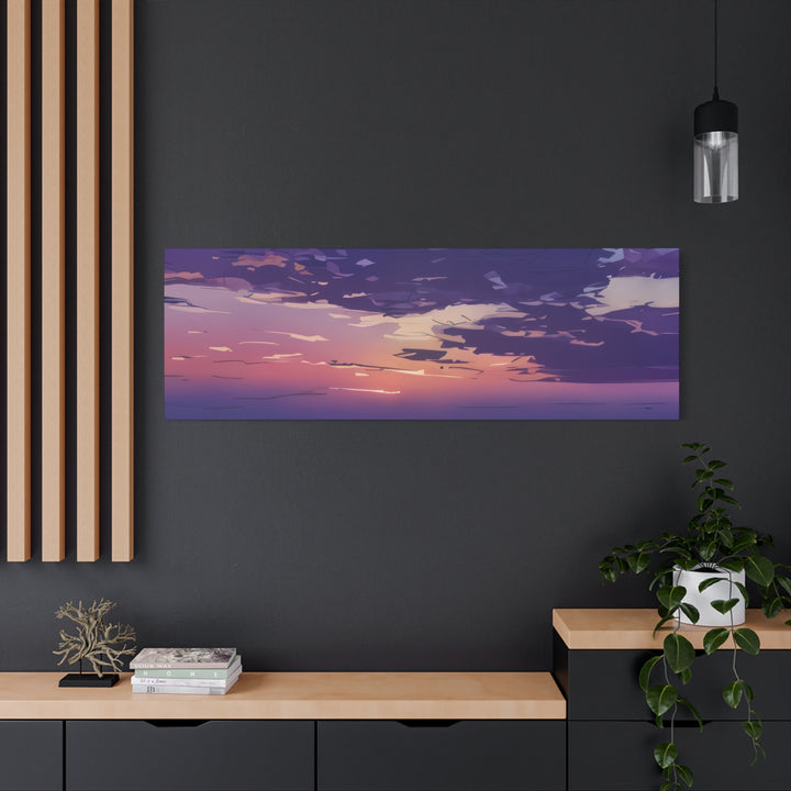 Elegant Sunset Canvas Print for Bedroom and Living Room