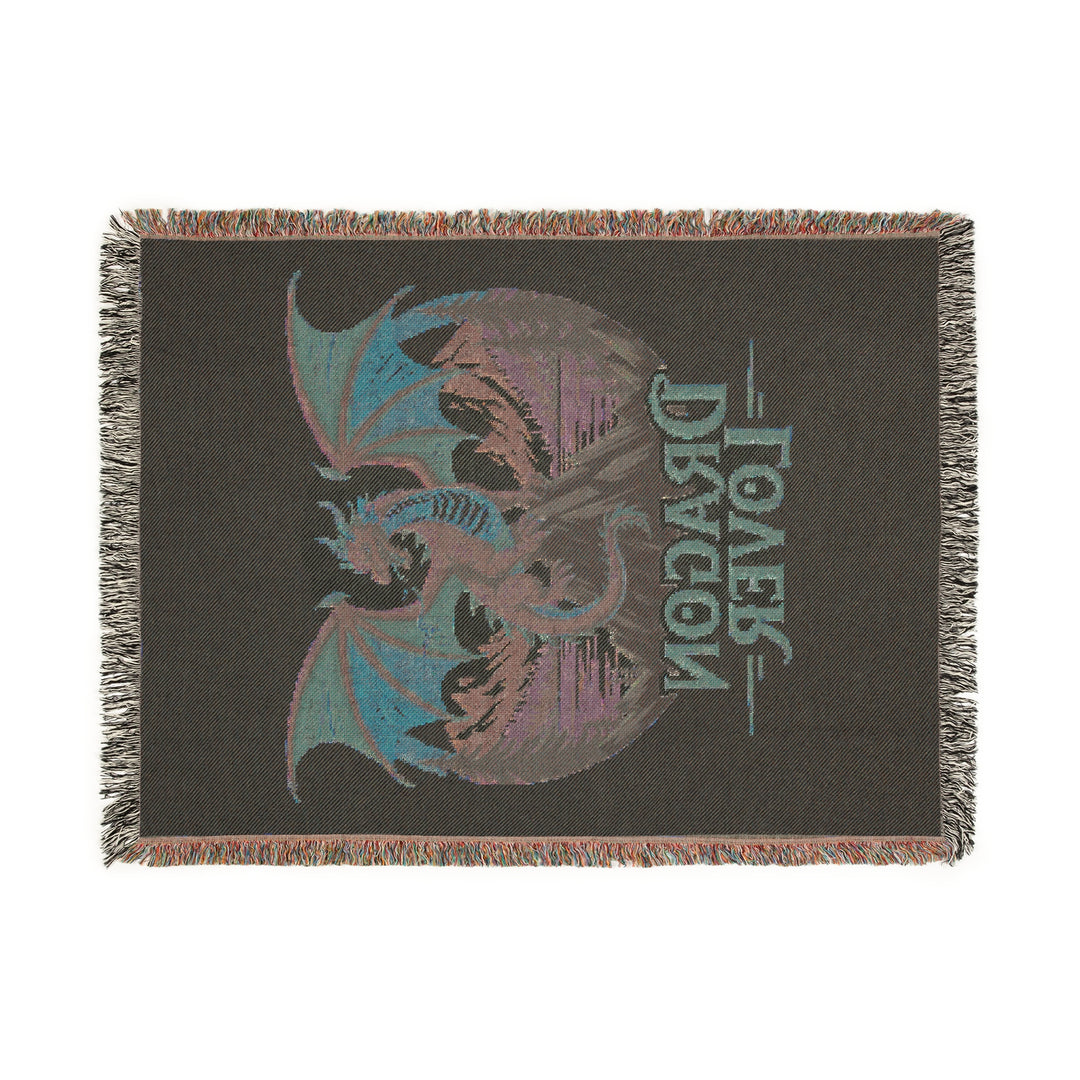 Dragon Lover Woven Blanket – Cozy Fantasy Throw, Unique Home Décor & Gift for Mythical Creature Fans