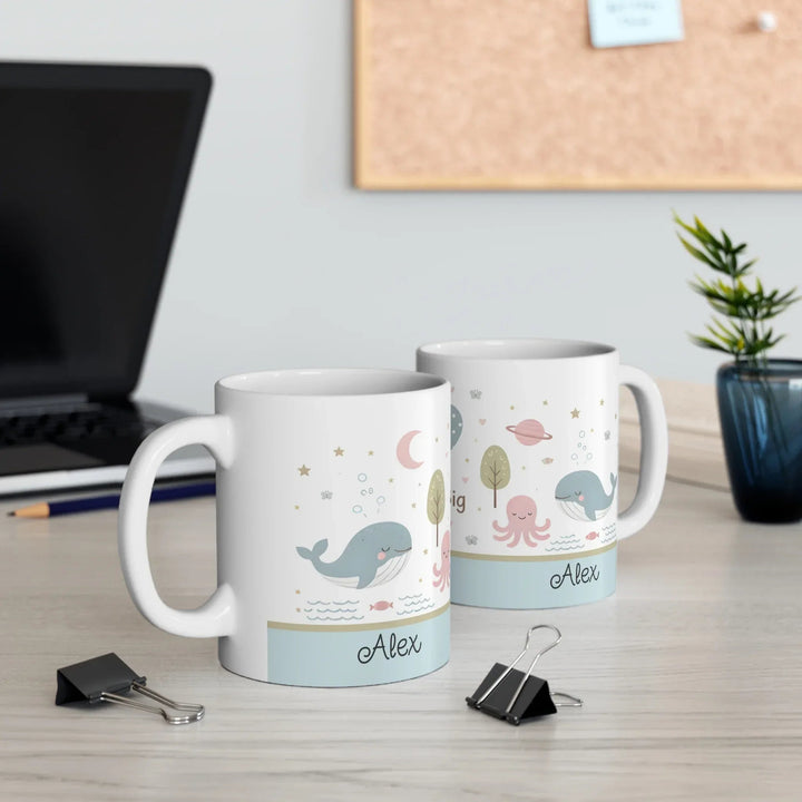 Personalized Dream Big Ocean Mug with Custom Name