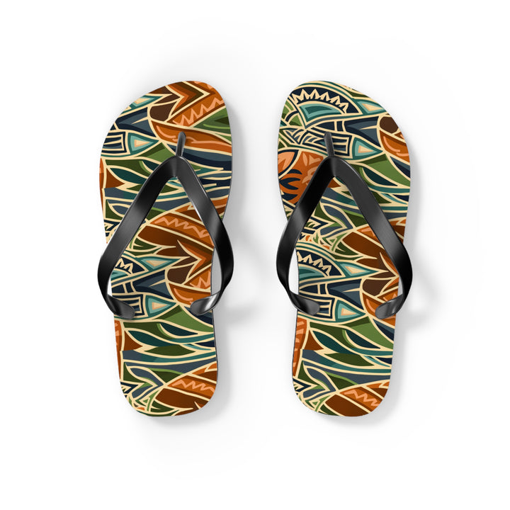 Flip Flops - Tribal Orange