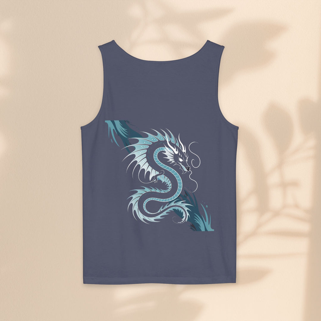 Dragon Art Unisex Tank Top - Stylish Summer Wear, Festival Apparel, Gift for Art Lovers, Beach Outfits, Cool Graphic Shirt