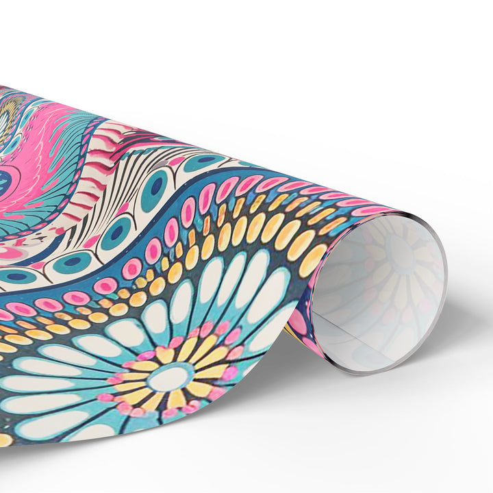 Vibrant Bohemian Wrapping Paper, Colorful Gift Wrap, Party Supplies, Eco-Friendly Wrapping, Unique Gift Presentation