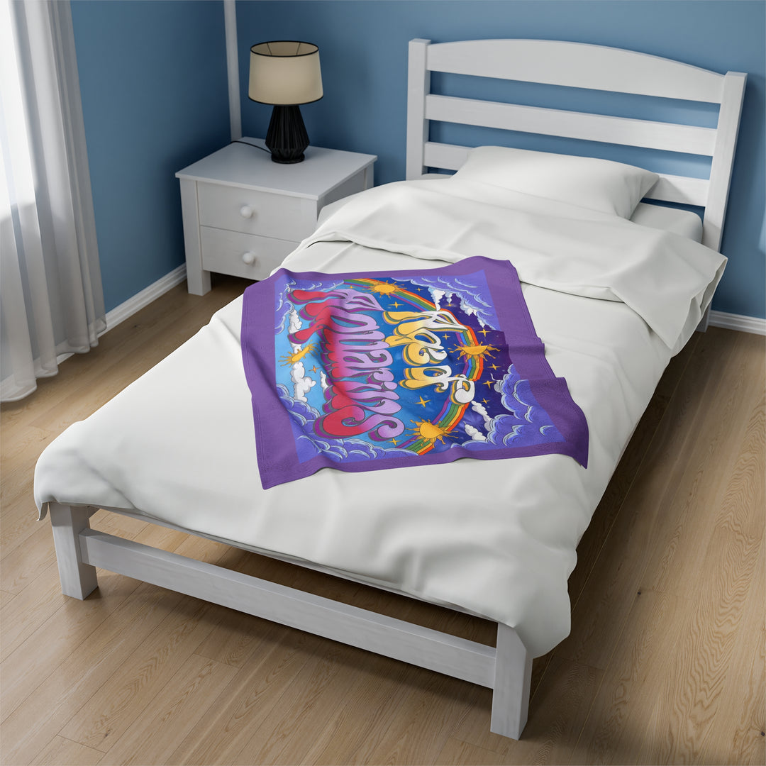 Velveteen Plush Blanket - Age of Aquarius