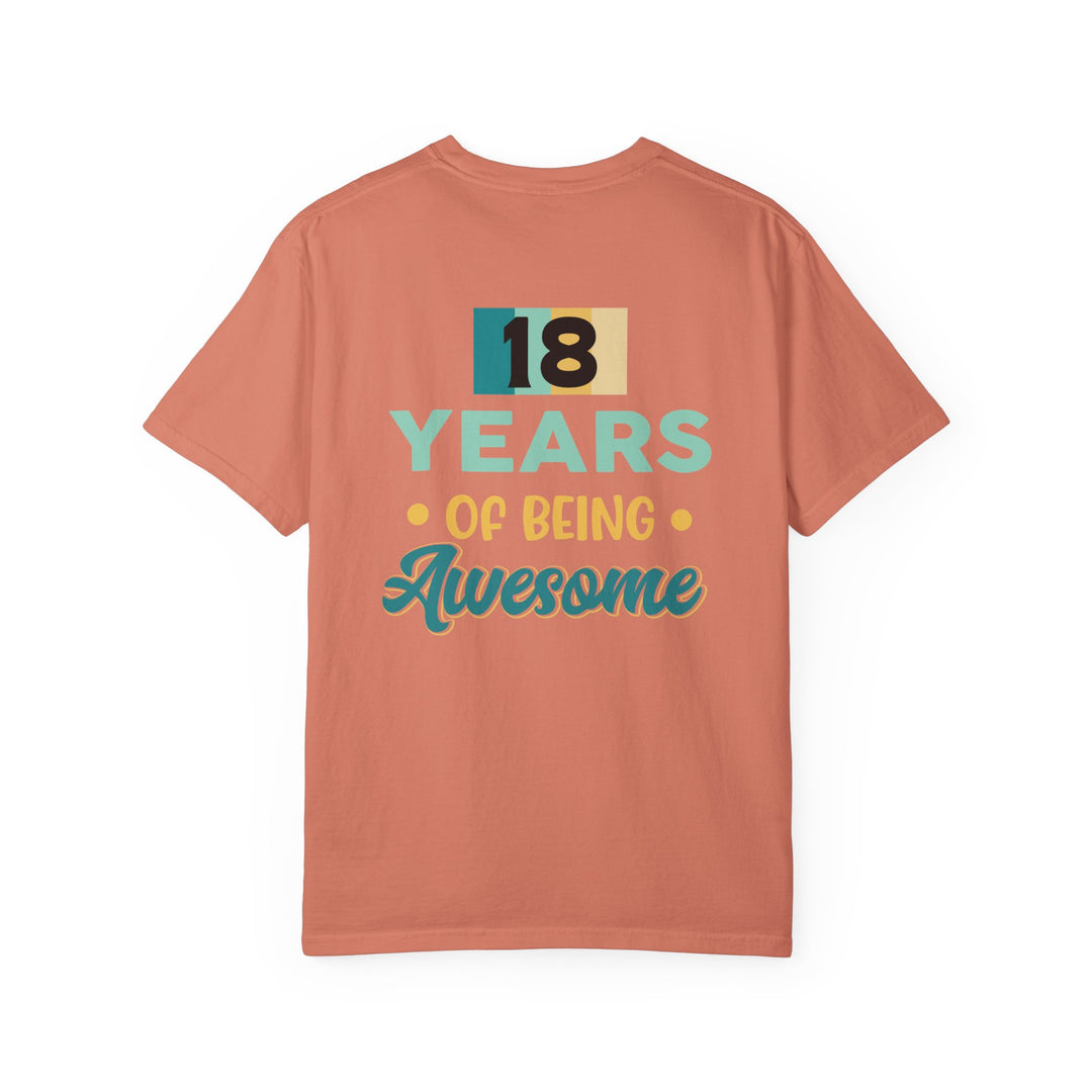 18th Birthday Unisex T-Shirt, Gift for Her, Gift for Him, Awesome Milestone Tee, Celebration Outfit, Birthday Gift Idea