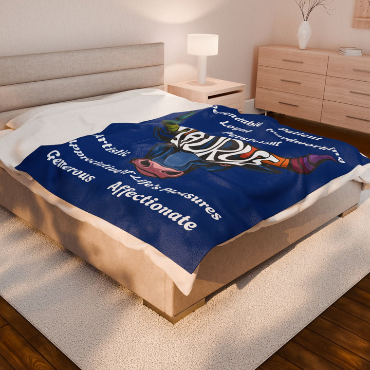 Velveteen Plush Blanket - Taurus