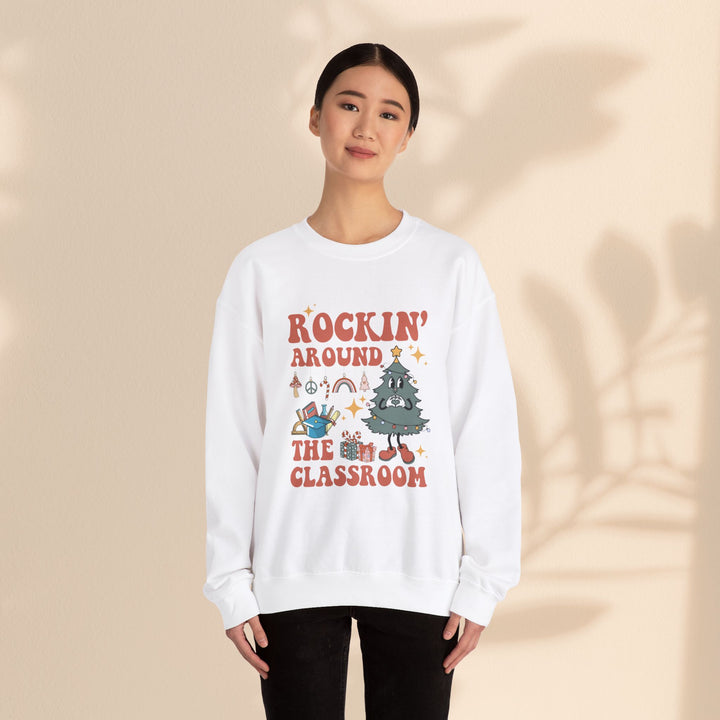 Unisex Heavy Blend™ Crewneck Sweatshirt - Rockin Around The Classroom