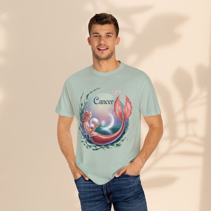 Cancer Zodiac Mermaid T-shirt, Astrology Tee, Astrological Sign Shirt, Gift for Cancer, Horoscope T-shirt, Cute Zodiac Apparel