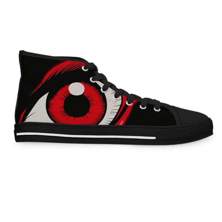 Women's High Top Sneakers - Red Eye