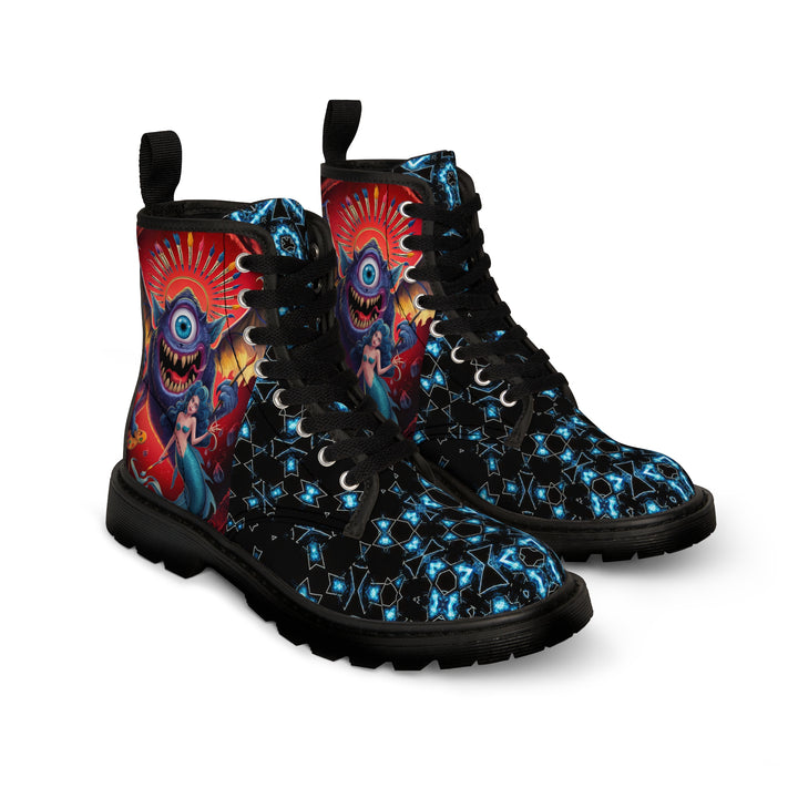 Men's Canvas Boots - Crazy Mermaids