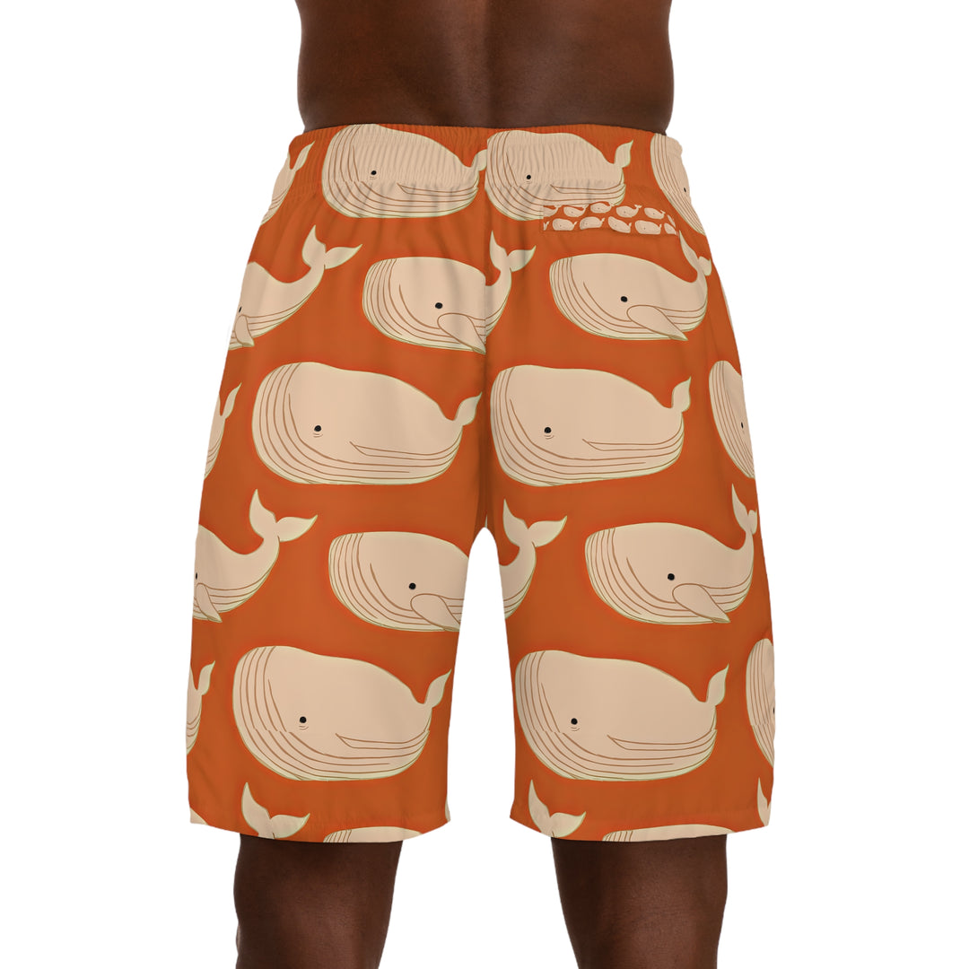 Men's Jogger Shorts - Whales