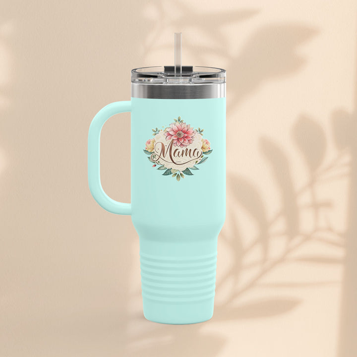 Floral Insulated Travel Mug for Moms - 40oz