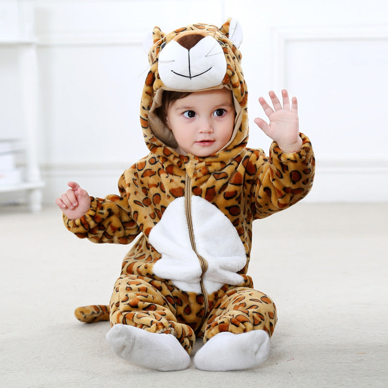 Baby Cotton Flannel Romper for Fall and Winter