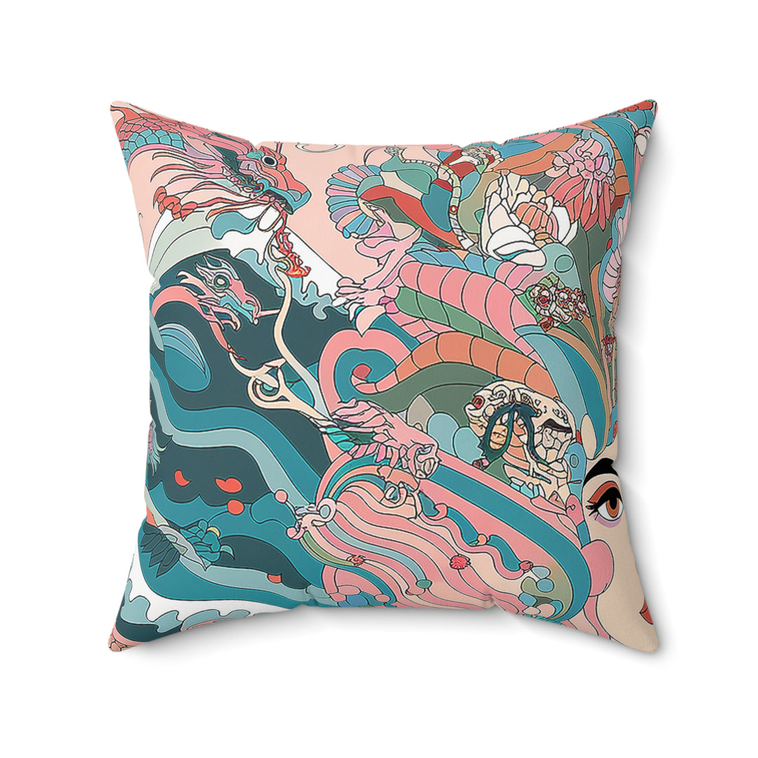 Pillow - Sea Dragon Woman Print