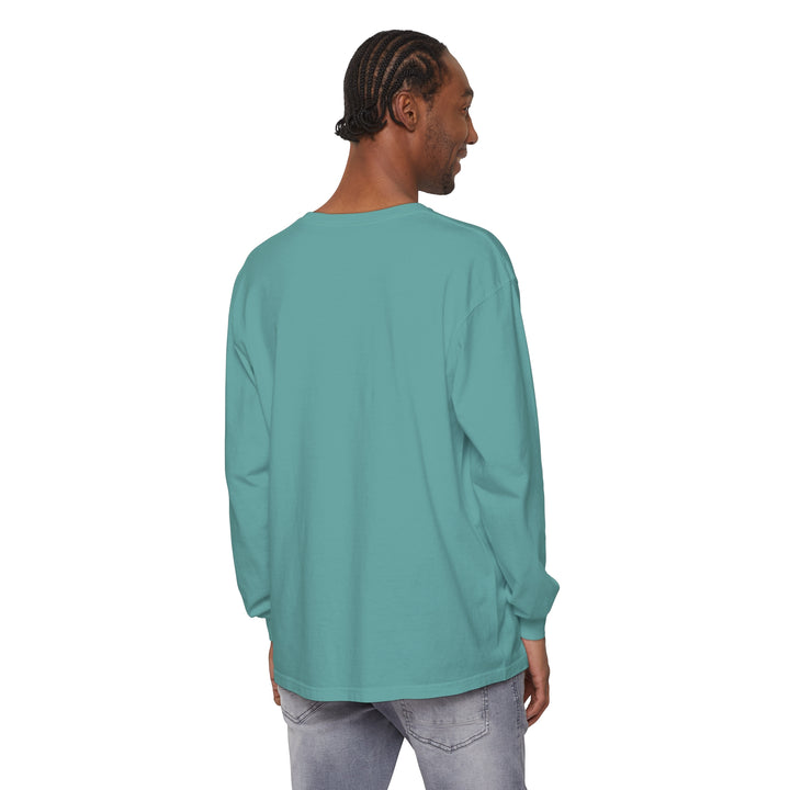 Unisex Garment-dyed Long Sleeve T-Shirt - Walking On Sunshine