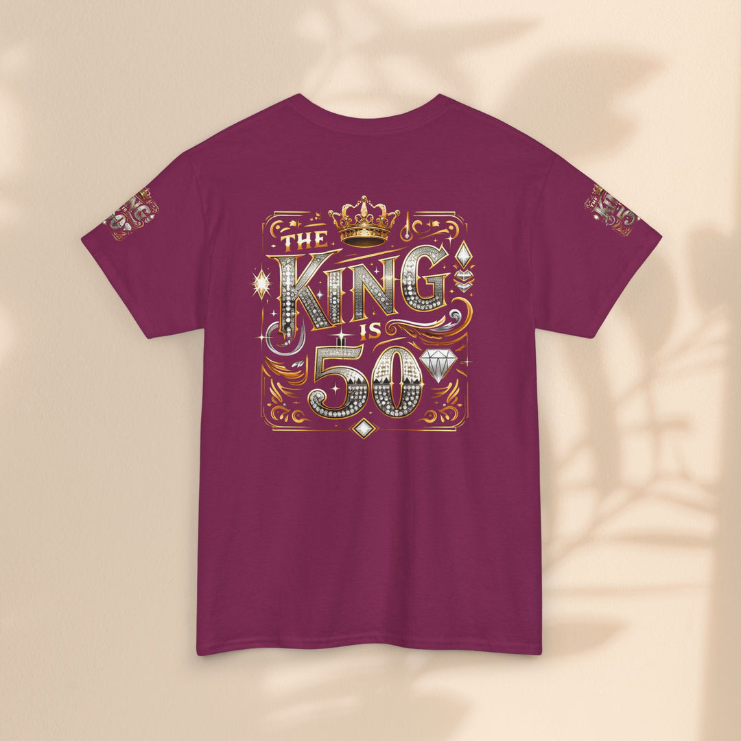 Royal 50th Birthday Tee, Vintage King Shirt, Men’s Birthday Gift, Celebrate 50 Years, Custom Graphic T-Shirt, Fun Party Top