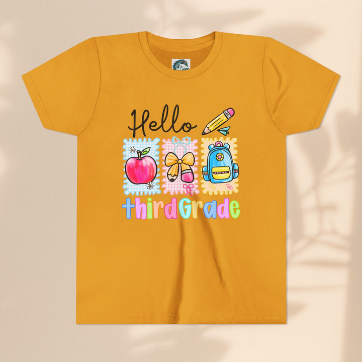 Colorful Third Grade Youth Tee, Back to School Shirt, Kids Graphic T-Shirt, 3rd Grade Celebration Apparel, Cute School Outfit, Fun [...]
