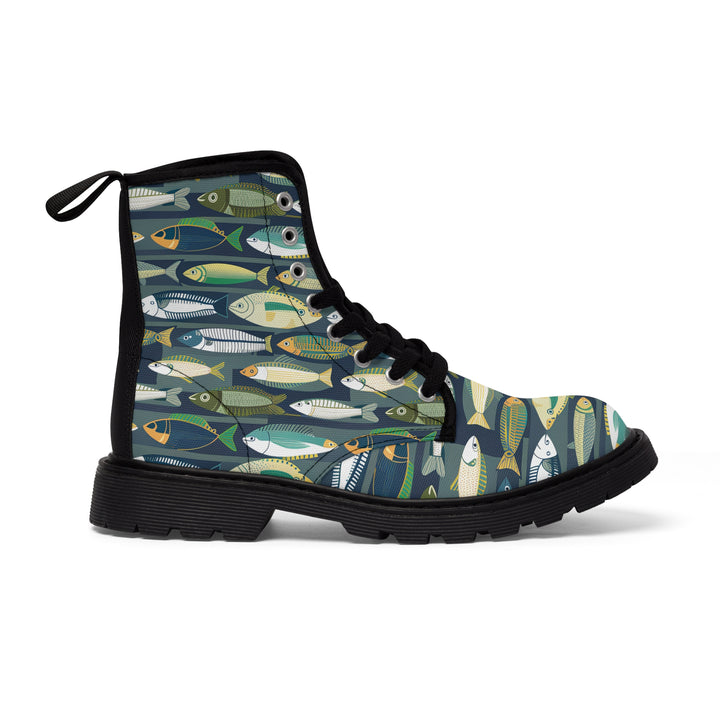 Men's Canvas Boots - Fishing Line