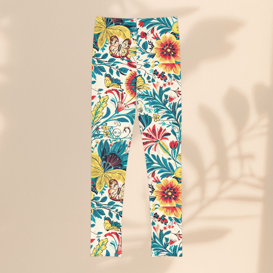 Youth Full-Length Leggings  - Floral Delight