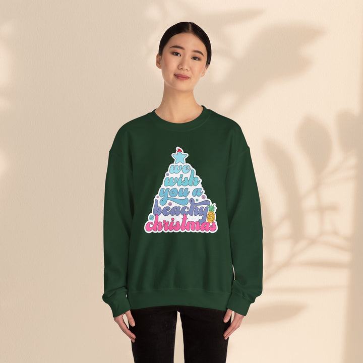 Unisex Heavy Blend™ Crewneck Sweatshirt - Beachy Christmas