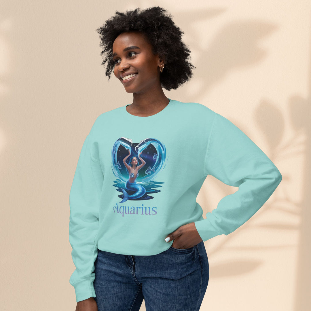 Aquarius Unisex Crewneck Sweatshirt, Zodiac Gifts, Astrology Apparel, Horoscope Sweatshirt, Birthday Gifts