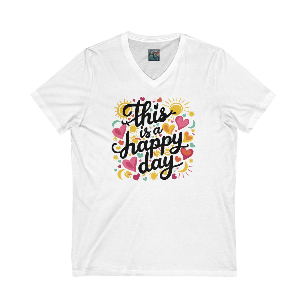 V-Neck Tee - Happy Day Design