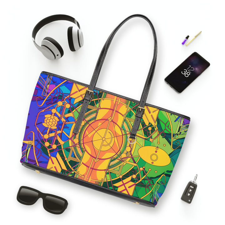 PU Leather Shoulder Bag - Good Vibrations