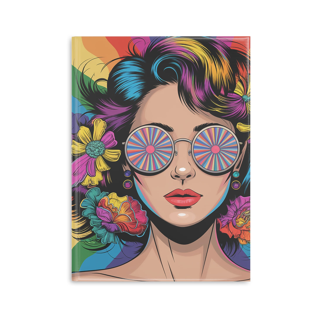 Hardcover Notebook with Puffy Covers - Hippie Girls