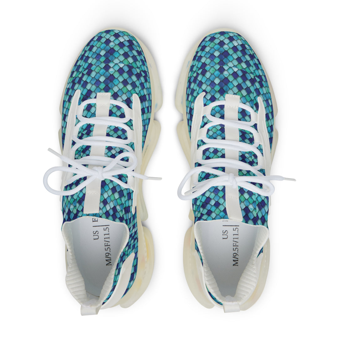 Men's Mesh Sneakers - Mermaid Scales