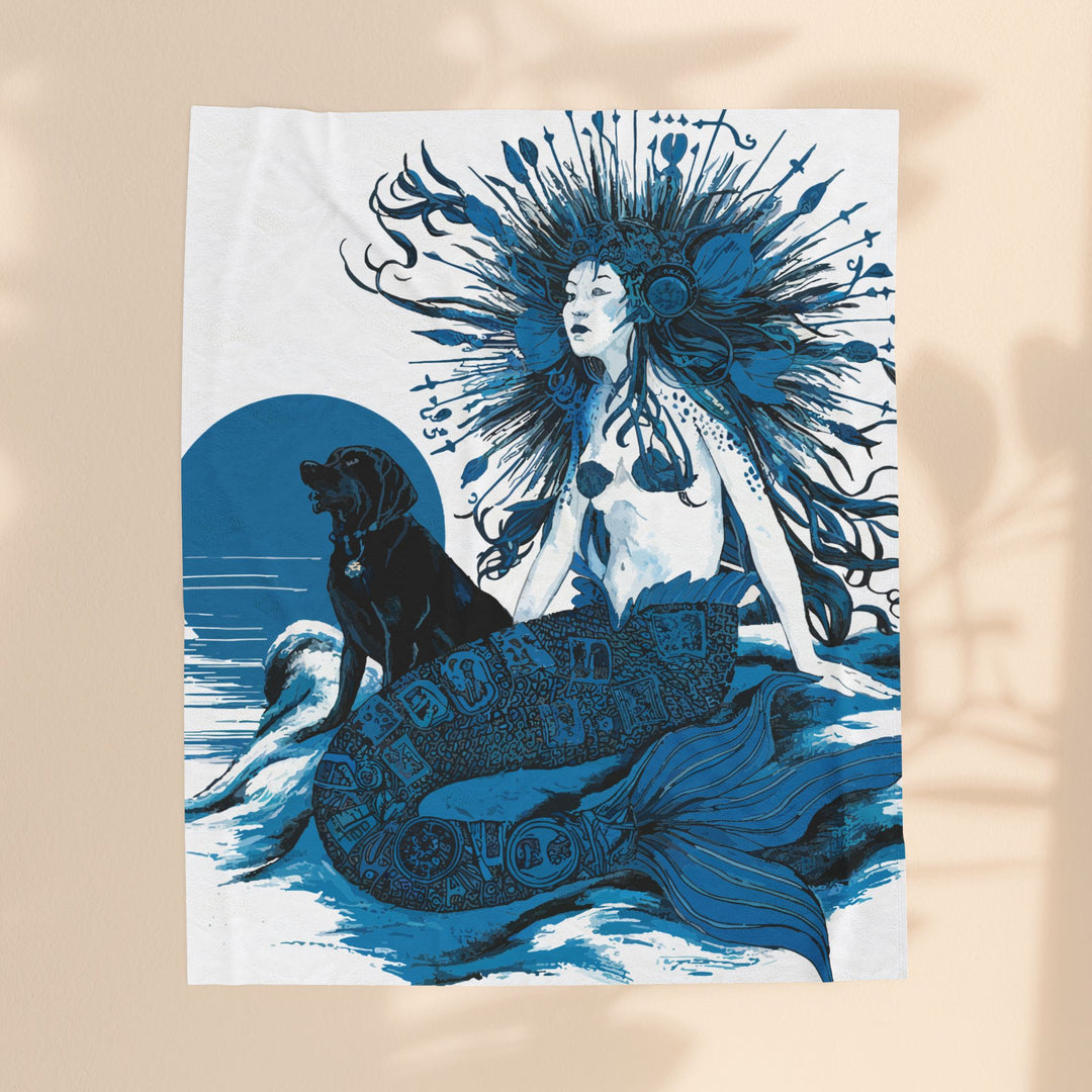 Velveteen Plush Blanket - Majestic Mermaid
