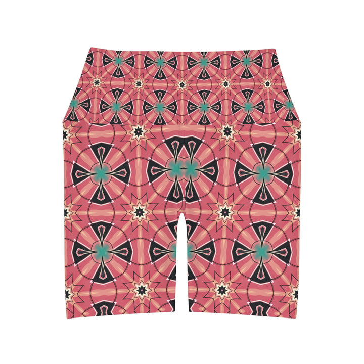 High Waisted Yoga Shorts - Mystic Circles