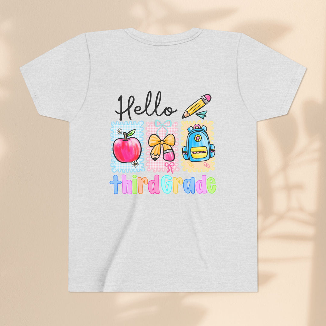 Colorful Third Grade Youth Tee, Back to School Shirt, Kids Graphic T-Shirt, 3rd Grade Celebration Apparel, Cute School Outfit, Fun [...]