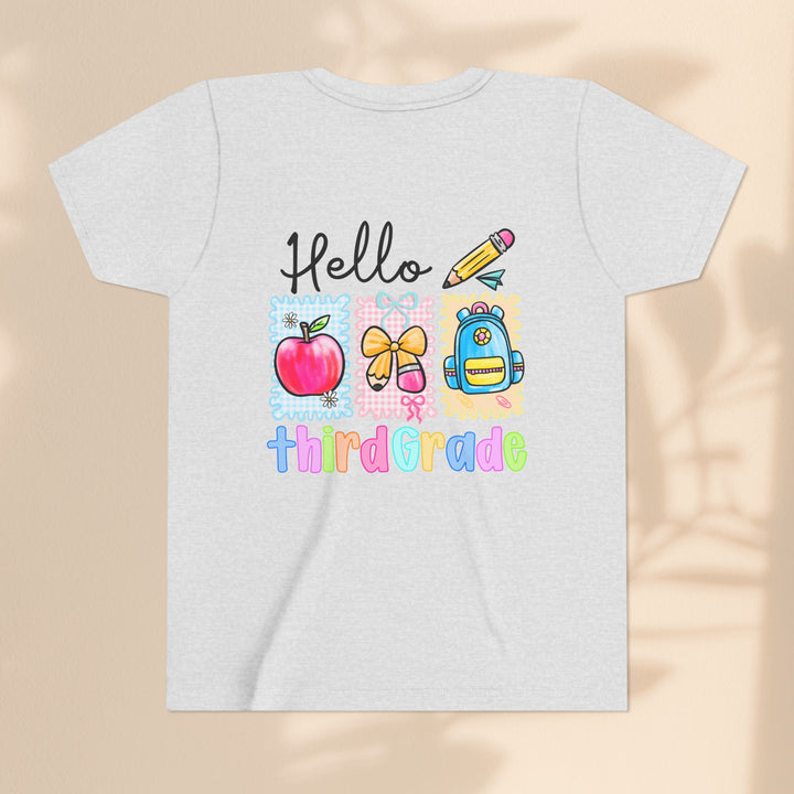 Colorful Third Grade Youth Tee, Back to School Shirt, Kids Graphic T-Shirt, 3rd Grade Celebration Apparel, Cute School Outfit, Fun [...]