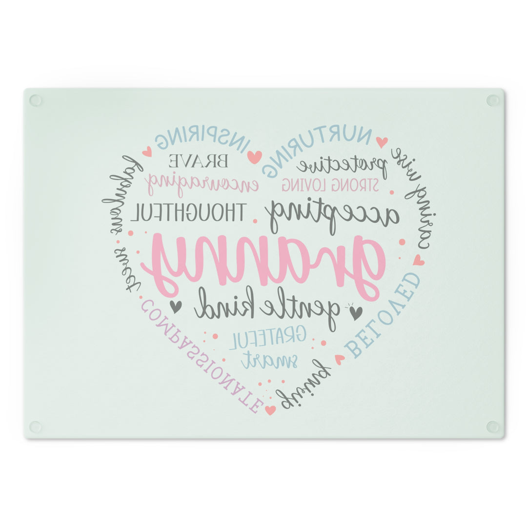 Heartfelt Granny Cutting Board - Inspirational Gift for Grandmothers