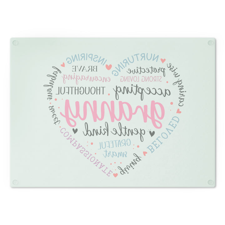 Heartfelt Granny Cutting Board - Inspirational Gift for Grandmothers
