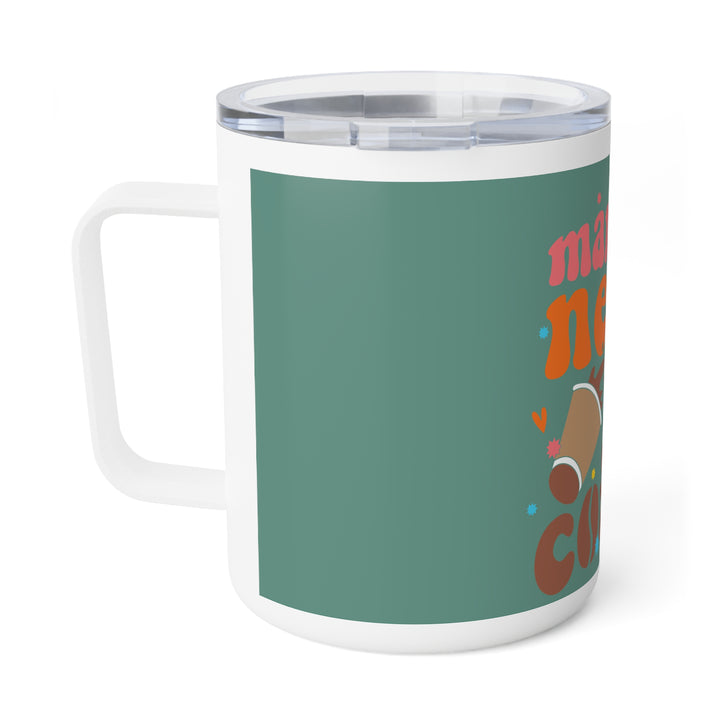 Mama Needs Coffee Insulated Mug - Fun 10oz Coffee Cup for Moms, Gift Idea for Mother's Day