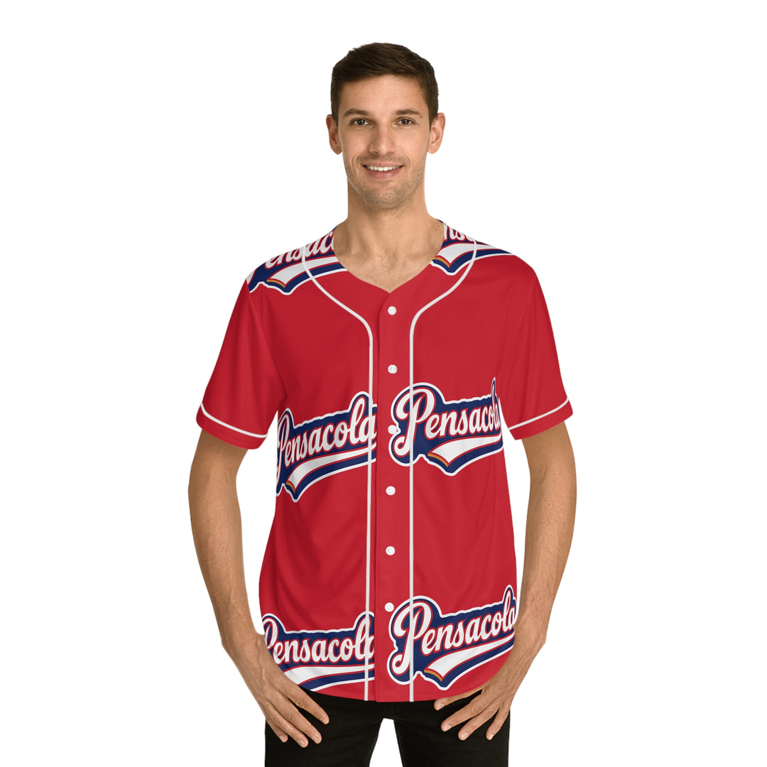 Men's Baseball Jersey (AOP) - Pensacola