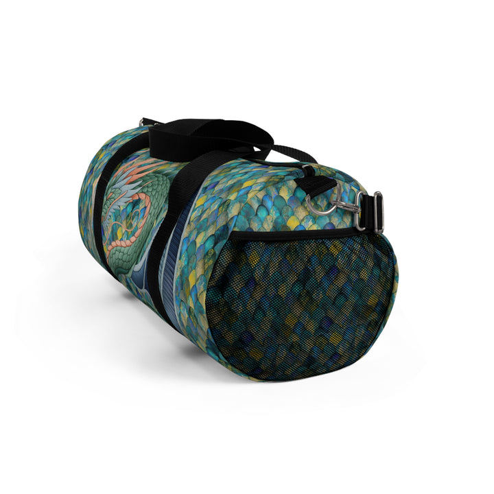 Dragon Design Mermaid Scale Duffel Bag – Travel, Gym, Sports & Weekend Tote Gift
