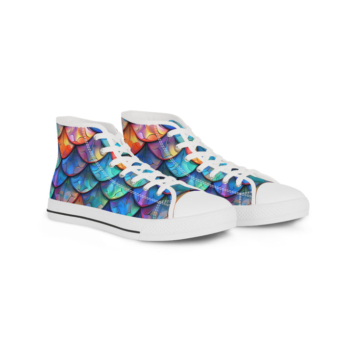 Men's High Top Sneakers - Dragon Scale Sneakers