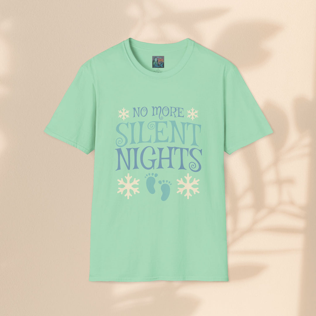 Softstyle T-Shirt - No more Silent Nights Pregnancy T-Shirt